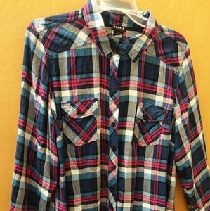 Women's Torrid button up plaid shirt